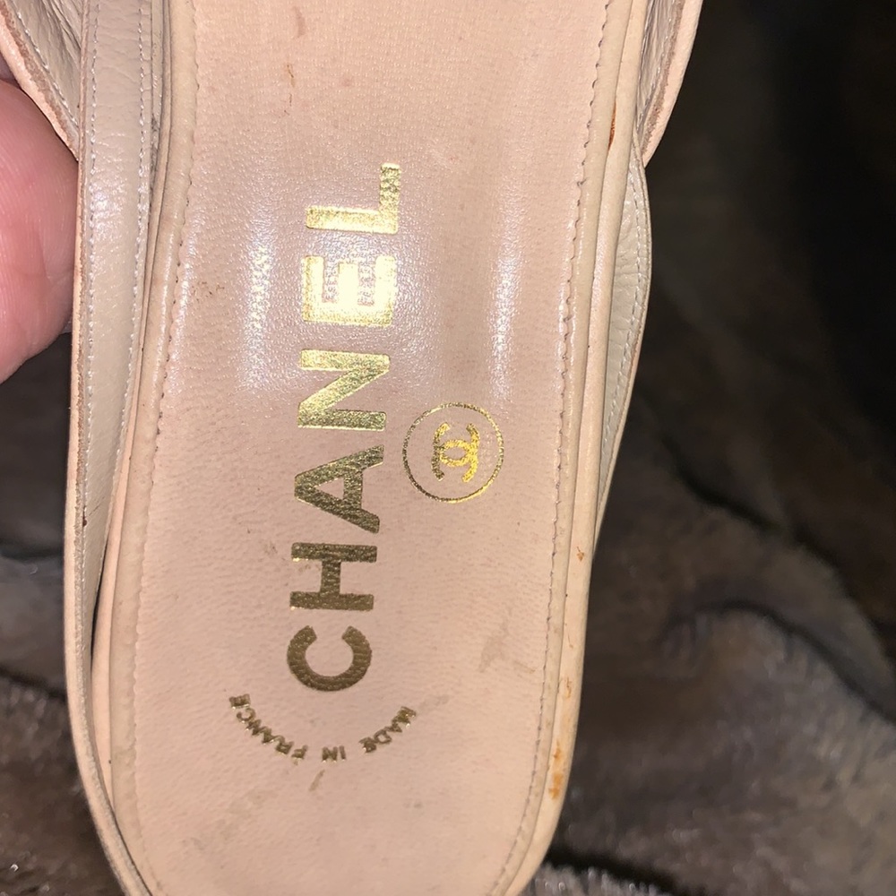 Chanel Leather mules red patent leather‎ tip sling back - Picture 8 of 13